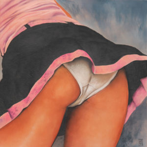 Caroline - Pastel sur toile - 60x60 cm