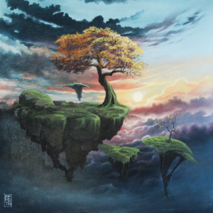 Have You Heard - Pastel sur bois - 60 x 60 cm