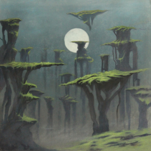 Mellowing Grey - Pastel sur bois - 60 x 60 cm